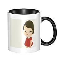 Amazon.co.jp: 奈良美智 マグカップ 330ml コーヒーカップ ミルク