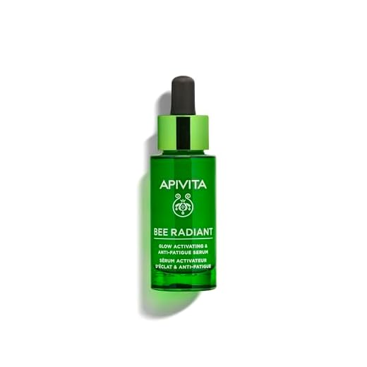 Apivita Bee Radiant Glow aktivierendes & Anti-Müdigkeits-Serum 30ml - Gesichtsserum mit Propolis, weißer Pfingstrose - Hellt auf, bekämpft Verfärbungen & Alterungserscheinungen für prallere Haut