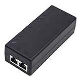 ULTRAPOE Gigabit PoE+ Injector for Ethernet, 30W 48V with 10/100/1000Mbps & IEEE 802.3af/at Compliance. Extend Network Up to 100M (328 ft) Plug and Play，Black