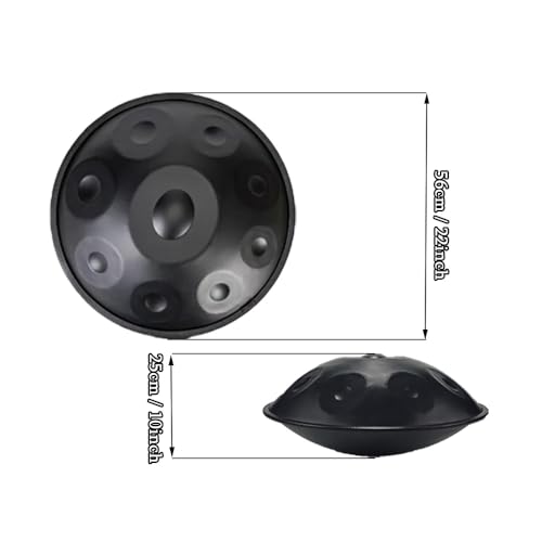 Steel Handpans Black en Re menor 10 Notas con Accesorios miniatura 3