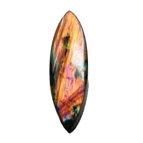 Cabochon labradorite rose naturelle, la gemme idéale pour un bijou chargé d'âme