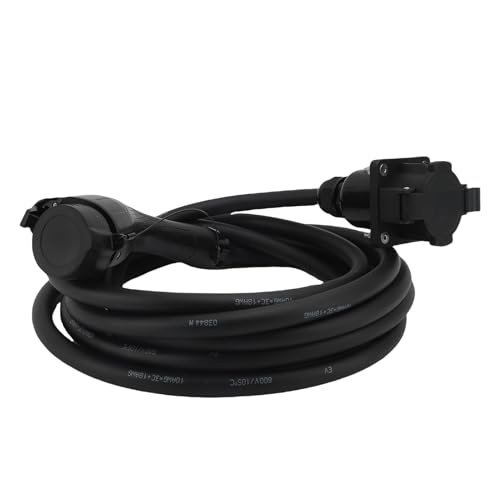 Qqmora Câble de Chargeur EV Type 1 32 A 7,6 KW 19,69 Pieds Rallonge de Charge pour Véhicule électrique avec Double Connecteur Charge Sûre à Haute efficacité pour la Plupart des Vé