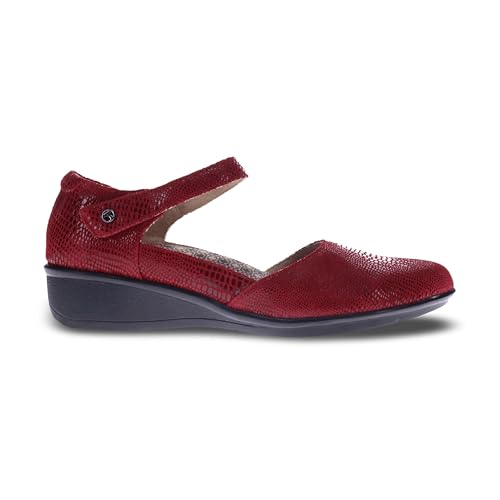 Image of Revere Osaka Mary Jane - Premium Leather - Orthotic-Friendly Removable Insoles - Adjustable Strap - Arch Support - Stylish Wedges for All-Day Comfort
