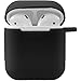 Produktbild PhoneNatic Case kompatibel mit Apple AirPods - schwarz Silikon Hülle matt Cover