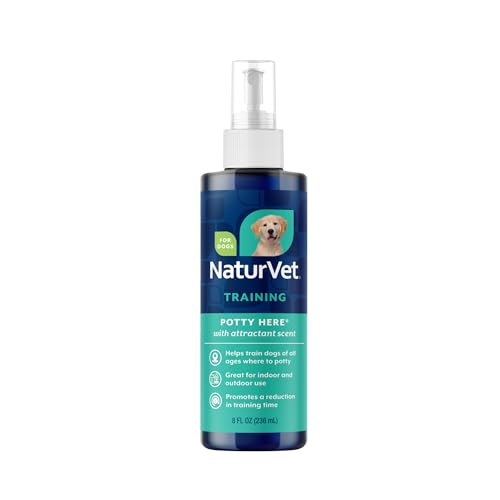 NaturVet – Potty Here Training Aid Spray | Attractive Scent Helps Train Puppies & Dogs Where to...