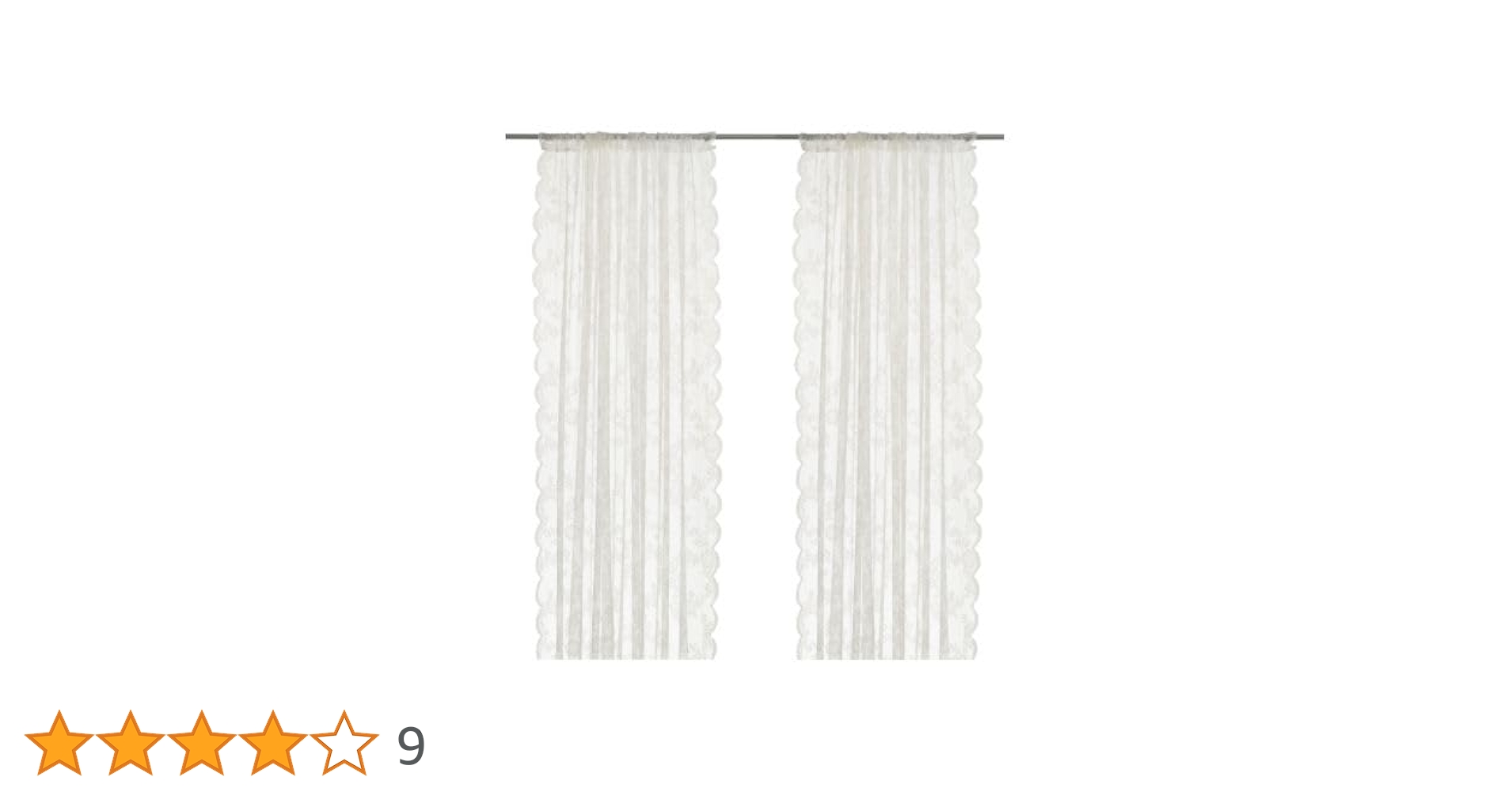 Amazon｜IKEA(イケア) ALVINE SPETS 40171863 薄手のカーテン1組