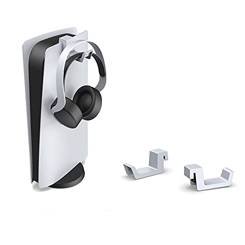 Dasheen PS5 Headphone Holder Headphone Stand Hanger Headphone Hook Â Earphone Hook Shelving Headset Stand Holder for Universal Gaming Headset, White