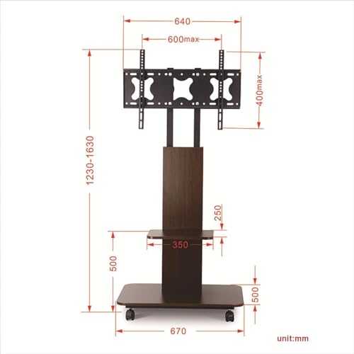 Soporte de Piso Móvil para TV LCD 32-65 pulgadas miniatura 2
