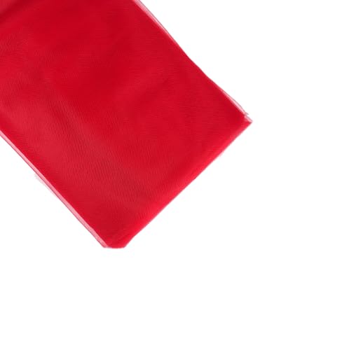Craft And Party 54 Inch by 40 Yards (120 ft) Red Fabric Tulle Roll Fabric Tulle Bolt for DIY Tutu Skirt Wedding and Decoration (Red)