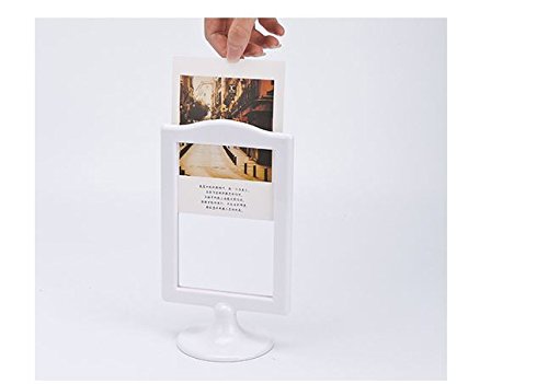 Cadre de menu double face vertical pour affichage clair de table lot de 4 - 7