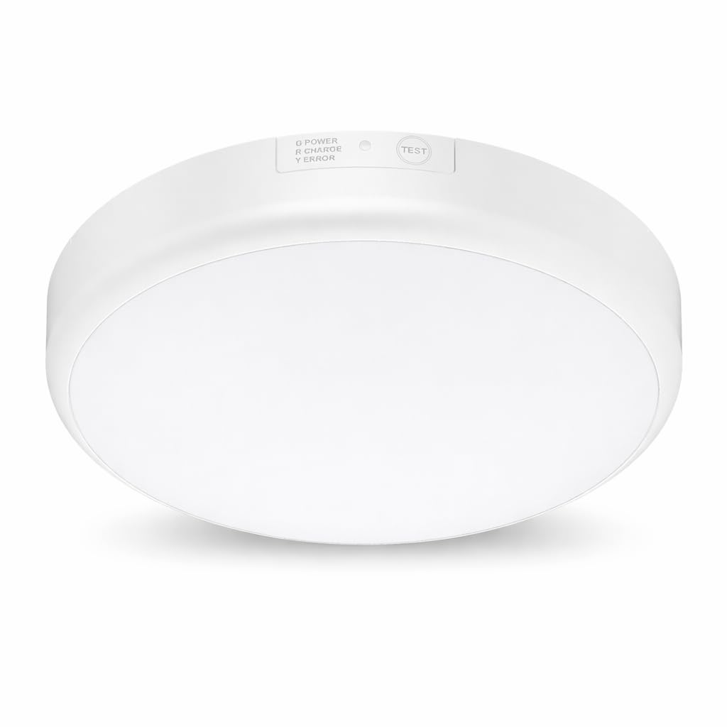 Braytron LED Deckenleuchte mit Notlicht & Bewegungsmelder – Emergency Light bei Stromausfall, 4CCT, 10W/20W, IP54, Akku bis 4 Std., 2000 Lumen