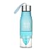Produktbild 650 ml H2O Wasser Flasche Tragbar Gesundheit Juice Lemon Fruit-Ei Squeezer Cup  Create Your Own natürlich nach Honig infundiert Wasser, Saft, Eistee, Limonade & Sparkling Getränke blau