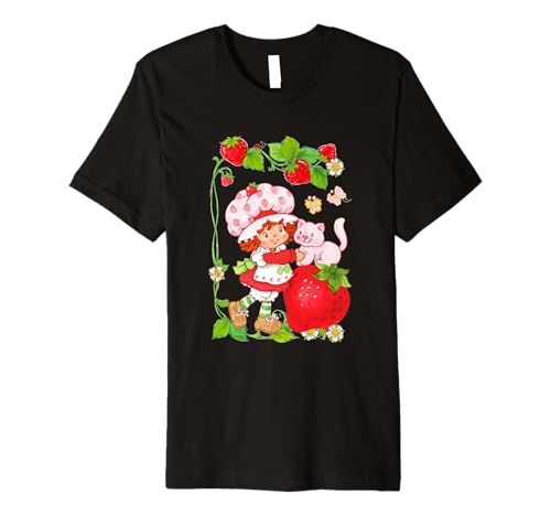 Strawberry Shortcake & Kitty Berry Picking Vintage Premium T-Shirt