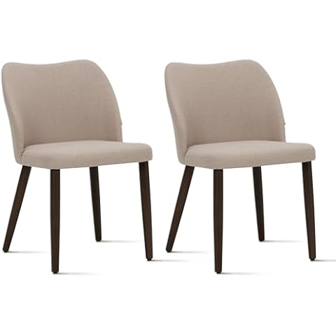 COLAMY Modern Upholstered Dining Chairs Set of 2 Cover