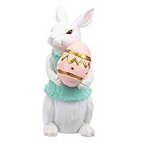 Décoration de lapin de jardin : une jolie pâques pour vos enfants, amis ou famille, montrez-leur votre amour et votre préoccupation, donnez-leur une petite surprise, figurine de lapin de jardin