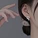 Reffeer Solid 925 Sterling Silver Star Stud Earrings for Women Teen Girls Star Post Stud Earrings Drops (A-Silver)