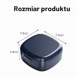 Yuannee przenośny futerał na protezę z otworami wentylacyjnymi, szczelne pudełko do przechowywania, niewidoczne szelki schowek na sztuczne zęby