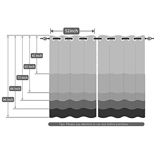 Dorcev Blackout Curtains Black Grey Gold Marble Window Drapes Fluid Gold Foil Gothic Window Curtains Modern Abstract Art Window Treatments For Youth Living Room Bedroom Kitchen,52X84 Inch，2 Panels #TOP6