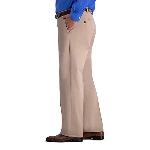 Haggar B&T Work to Weekend Pro Relaxed Fit - Pantaloni da uomo
