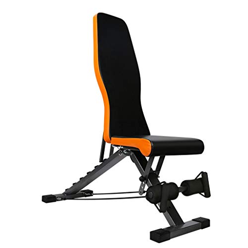 DFGHNBVC Banco De Pesas Plegable con Taburete Y Mancuernas, Banco De Pesas con Cordón Ajustable, Banco De Fitness Multifuncional, Banco De Pesas Plegable, Juego De Fitness