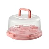 ZEELYDE Mikrowellenabdeckhaube/Mikrowellen Abdeckung/Fliegenhaube,Tragbarer Kuchenträger, wiederverwendbarer Tortenständer mit Cupcake-Lochhalter, Aufbewahrungsbehälter für Brot, Dessert, Obst fü