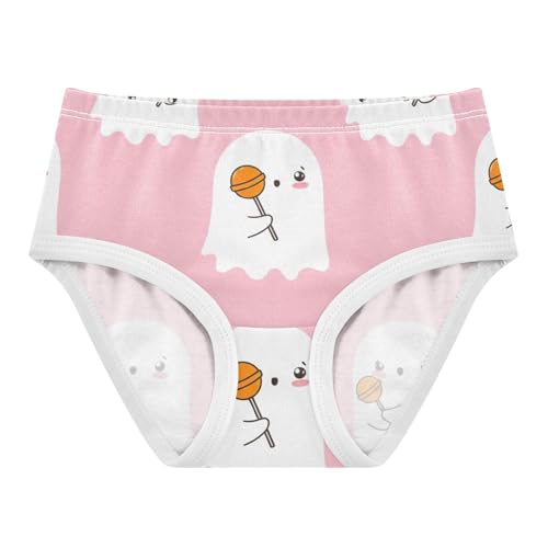 Cute White Cartoon Ghosts Sweets Cute Panties Girl Girls Underwear Toddlers Cotton Designer Briefs Undies Kids 2t