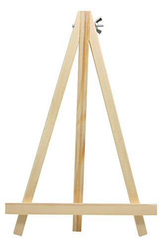 Chely Intermarket Caballete Madera Pintura 20x30 cm Pack 6 Unds Plegable Soporte Lienzos Estable Profesional Estudio Escuela Niños Adultos Artistas Manualidades Fácil Montaje Natural Compacto Versátil