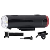 Helmlampen für Fahrrad – LED-Lampe für Helm, verstellbar, 5 Modi, Fahrradlicht, hohe Helligkeit, für Wandern, Berg, Scooter, Camping, Straße, Arbeit, Abenteuer in der Stadt