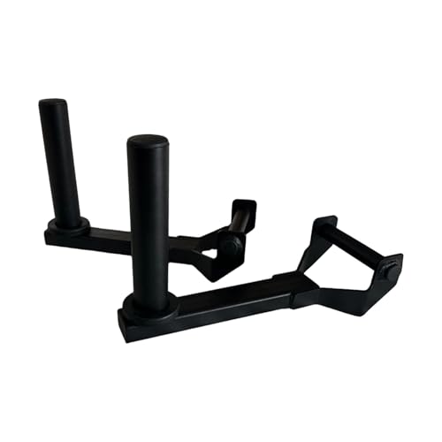 Homyl 2X Asas para, Negras, Regalo, Reparación, Gimnasio en Casa, Acero Profesional, Fácil de Usar, Accesorios, Equipo de Fitness, Asa de, Diámetro del
