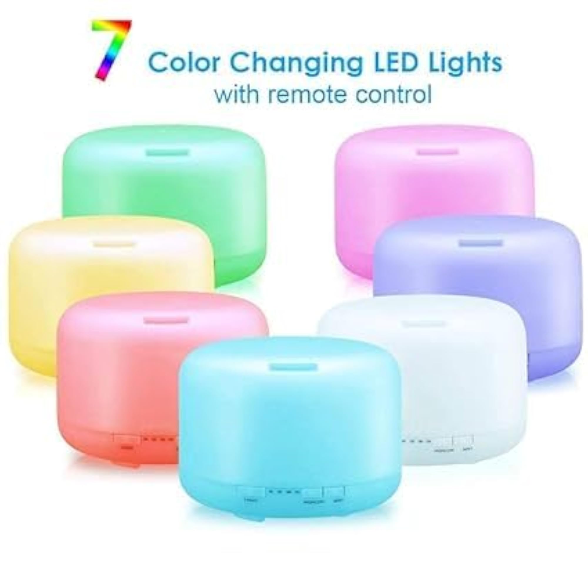 GNOLY Aromatherapy Diffuser with 7 Different Changing LED Lights