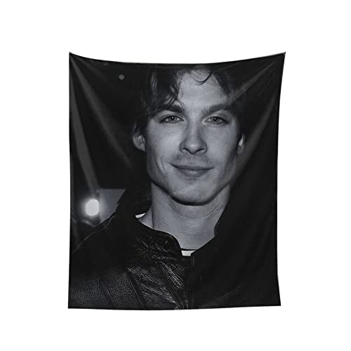 Belikerem Ian Somerhalder Tapestry Room Decor Wall Art Tapestry Wall hanging Tapestry Poster for Livingroom Bedroom Dorm 60x51 inch