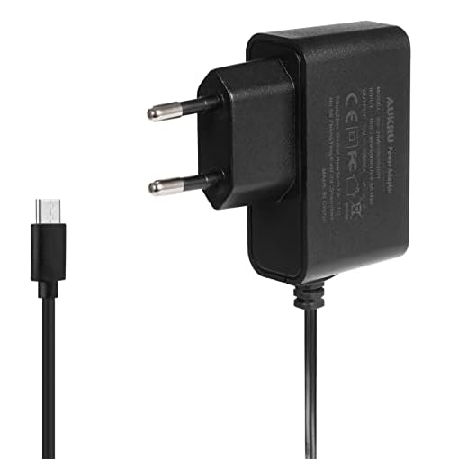 Aukru Caricabatterie USB Tipo C 5V 3A Alimentatore per Raspberry Pi 4 Model B - Noir