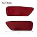 RLB-HILON Rear Bumper Reflector Compatible with Jeep Grand Cherokee 2011-2021, for Dodge Journey 2011-2020, for Compass 2011-2017, Driver and Passenger Side