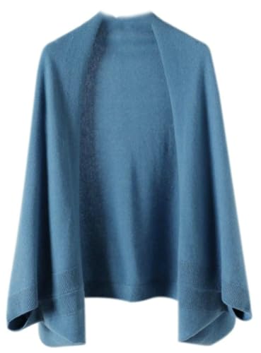 Women's Open Front Shawl Wrap Lightweight Cashmere Cardigan Soft Pashmina Scarf Winter Warm Poncho Cape with Sleeves