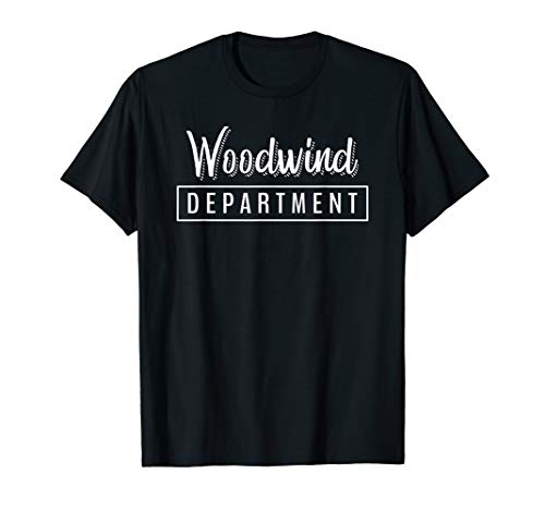 Woodwind Department t-shirt - flute, oboe, clarinet, bassoon