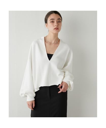 Whim Gazette] [ウィムガゼット] スウェットVネックプルオーバー2