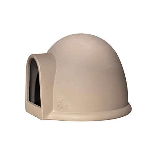Cuccia Per Cani Mod. Igloo Misura Media Finitura Tortora 65x50h Cm.