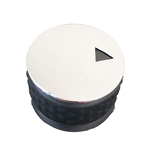 Gasgrill Herd Kontrollknopf Metall mit verchromtem Drehschalter Gasgerät Ventil Temperaturknöpfe 4 Stück