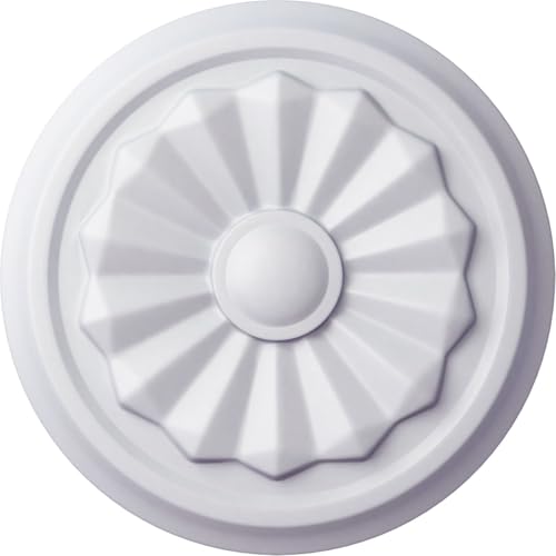 7 7/8"OD x 1 1/8"P Olivia Ceiling Medallion (Fits Canopies up to 2 1/8")