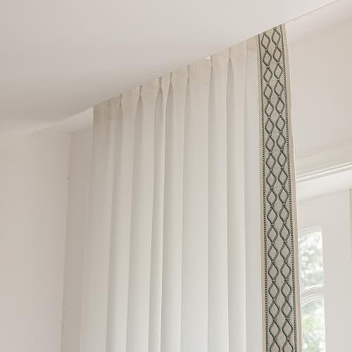 VisionaryHomeDesign White Linen Curtain Panels