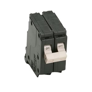 EATON CHF250 Series 50A DP Circuit Breaker, No Size, Black