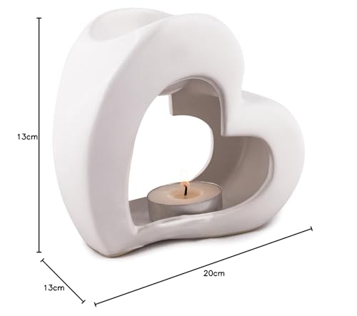 Foto von pajoma Duftlampe ''Heart'' weiß, Höhe 13 cm