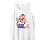 Carnicería de cerdo Carnicería Camiseta sin Mangas