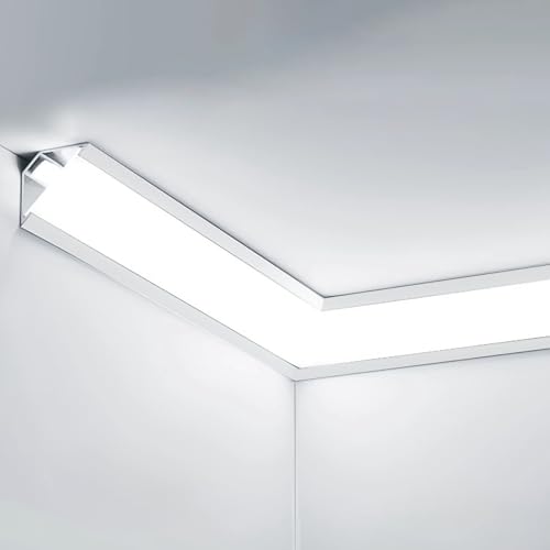 Moulure de plafond à éclairage indirect DEL avec diffuseur acrylique 22m - 2