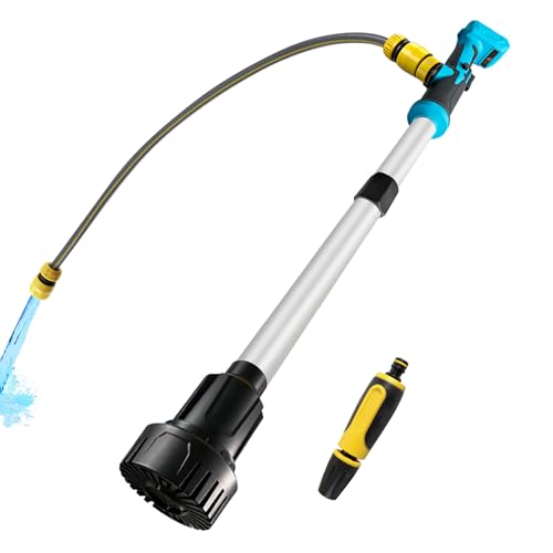 Pompe de transfert d'eau sans fil compatible avec Ma-Kita 18 V, pompe de transfert portable, hauteur de tête de 3 m, débit élevé de 3600 l/h pour sous-sol,...