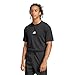 Adidas Men's Essentials Small Logo Sportswear T-Shirt, Black/White, X-Large