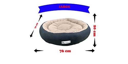 Image of Premium Large Size Dog Bed for Large Dogs and Puppies Anti Skid Bottom Washable Orthopedic Big Dog /cat Beds Cream /Black