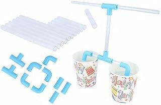 DIY Crazy Straws Connectors 21 pcs, Drinking Straws to Children play Game Straws, Cool Silly Gaming Straws