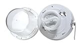Leviton C20-09862-0pc 13 Watt White Compact Fluorescent Lampholder With Pull Chain