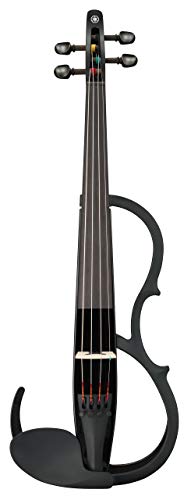 Yamaha YSV104 Silent Viool met D'Addario Zyex-snaren, piëzo-pick-up en controlebox, in zwart - Image 3
